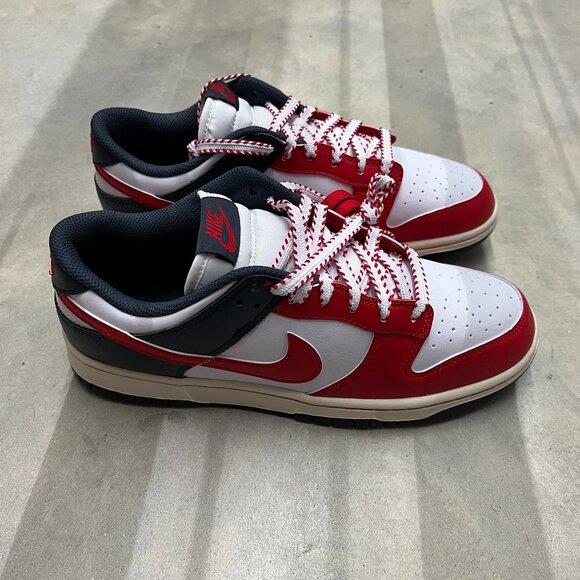 Nike Dunk Low Men's Boston Red Sox White Navy Blue Red IM2222 100 - New - Picture 3 of 6